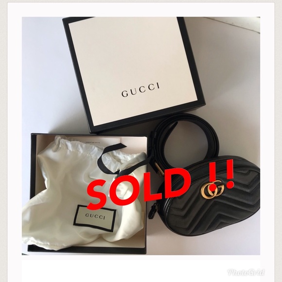 Gucci Handbags - 🔥HP🔥 Gucci Marmont Matelasse Belt Bag - NEW
